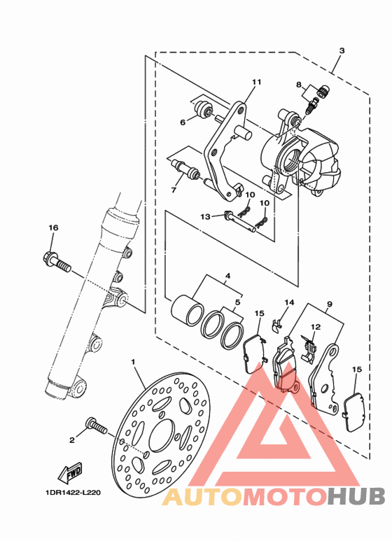 Передний суппорт