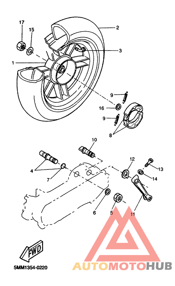 Переднее колесо