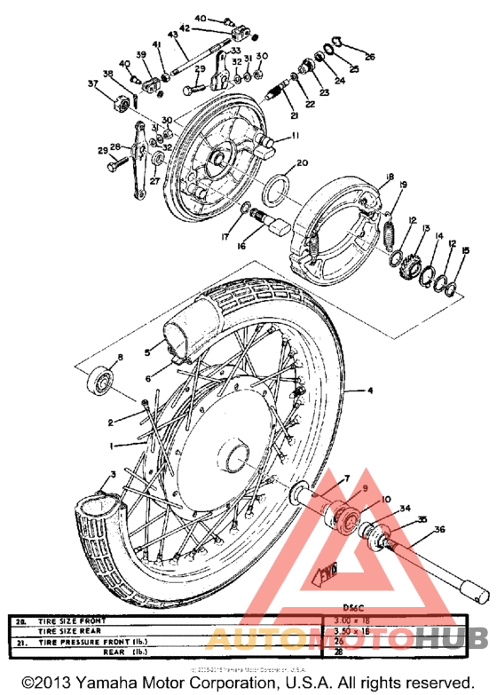 Переднее колесо