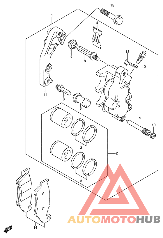 Передний суппорт