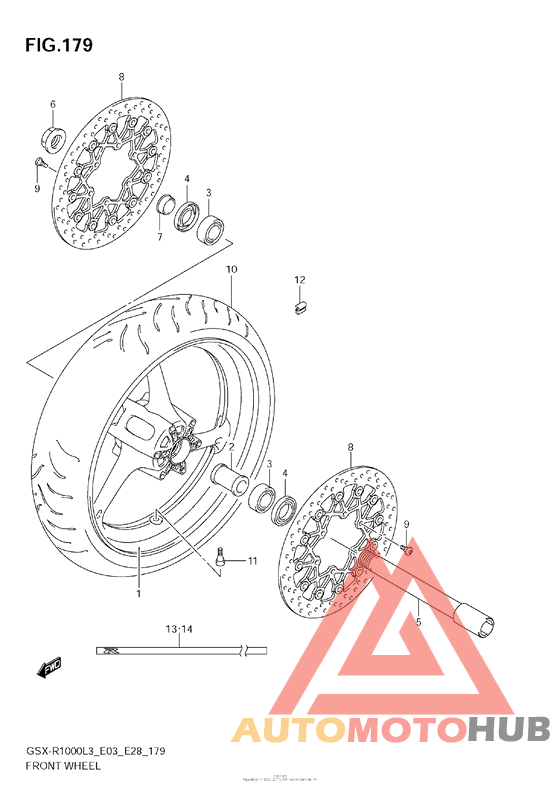 Front Wheel (Gsx-R1000L3 E28)