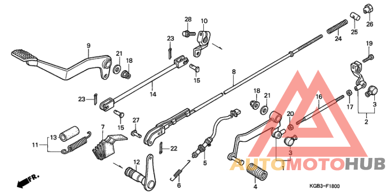 Brake pedal assy