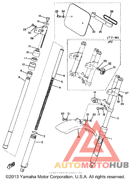 Front fork - front fender