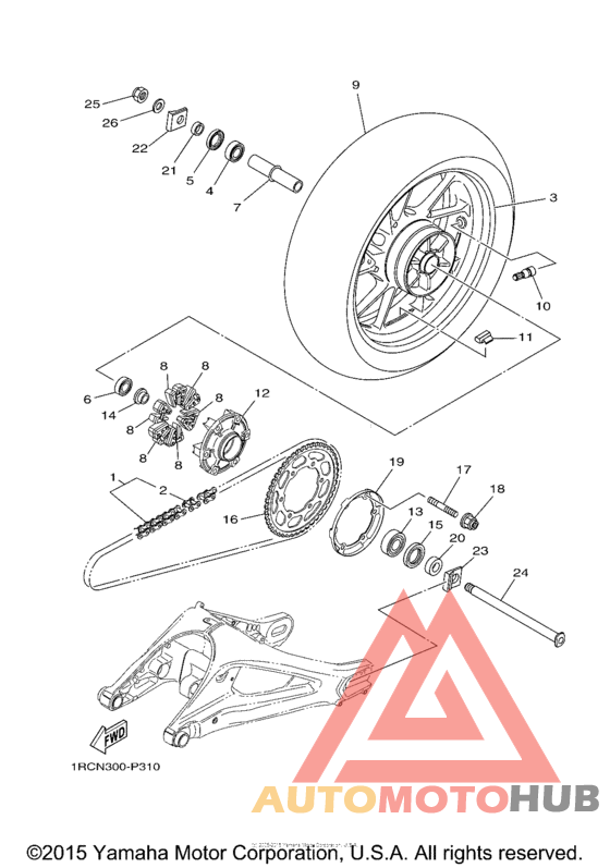 Переднее колесо