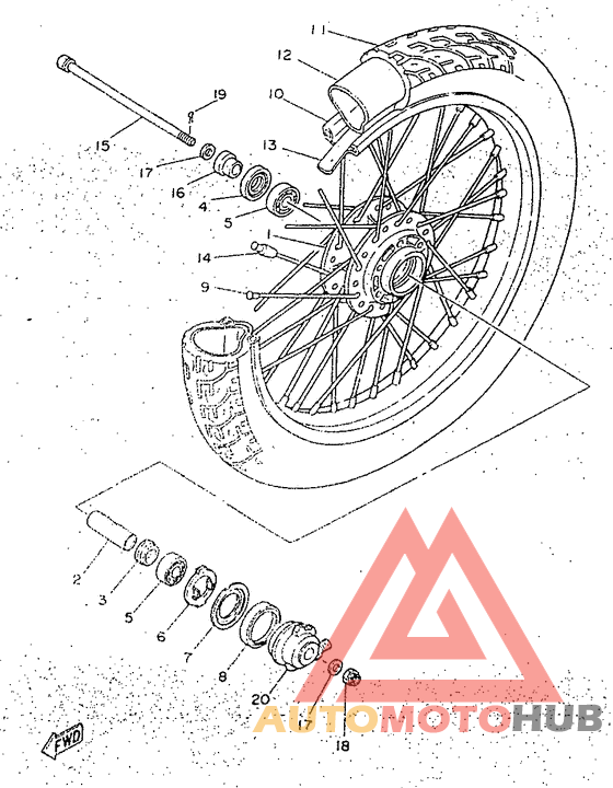 Переднее колесо