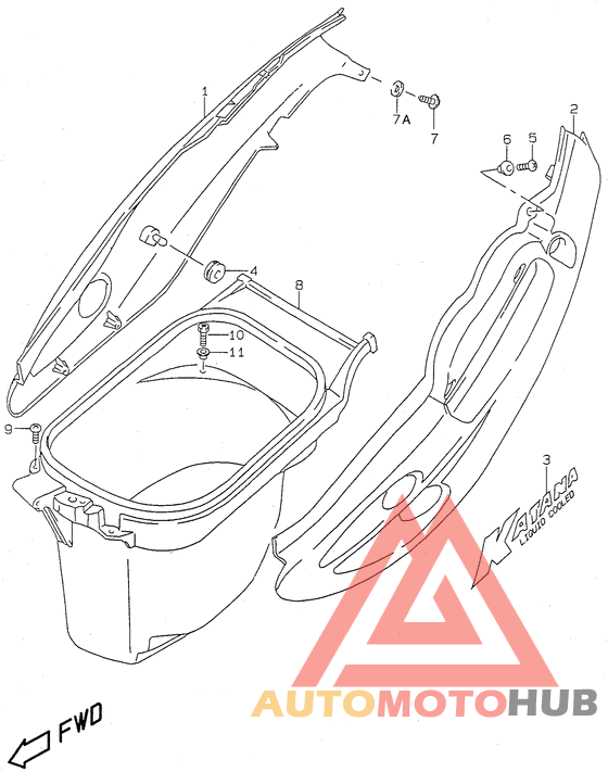Обтекатель задний