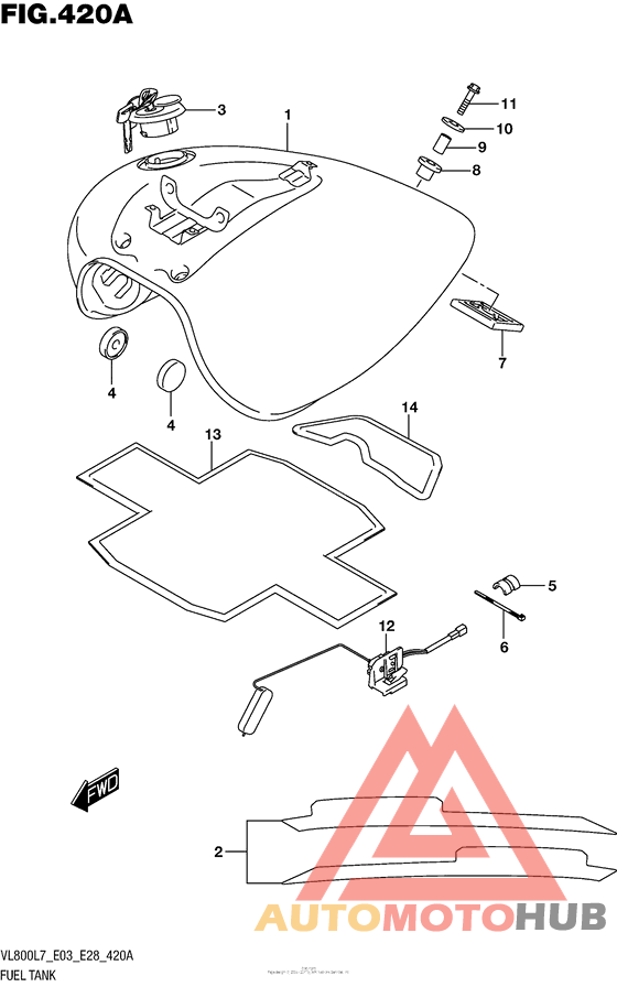 Fuel Tank (Vl800L7 E03)