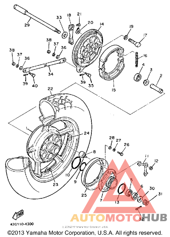 Переднее колесо