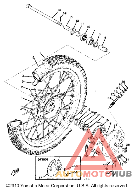 Переднее колесо