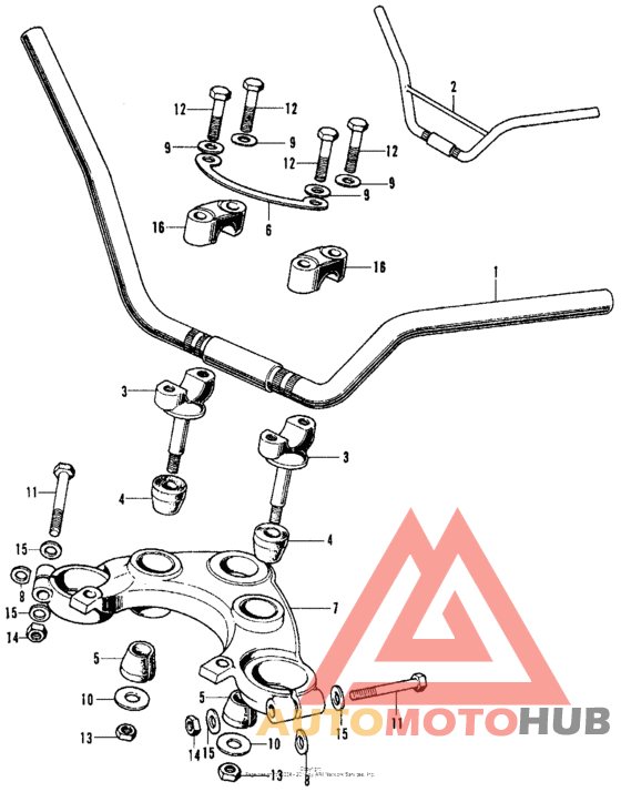 Handlebar + top bridge
