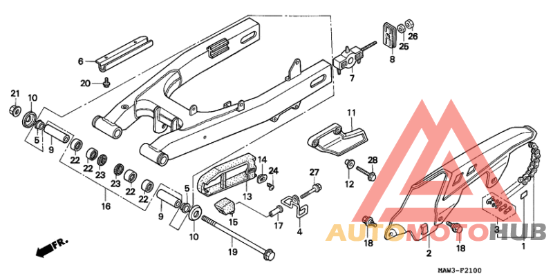 Swingarm/chain case