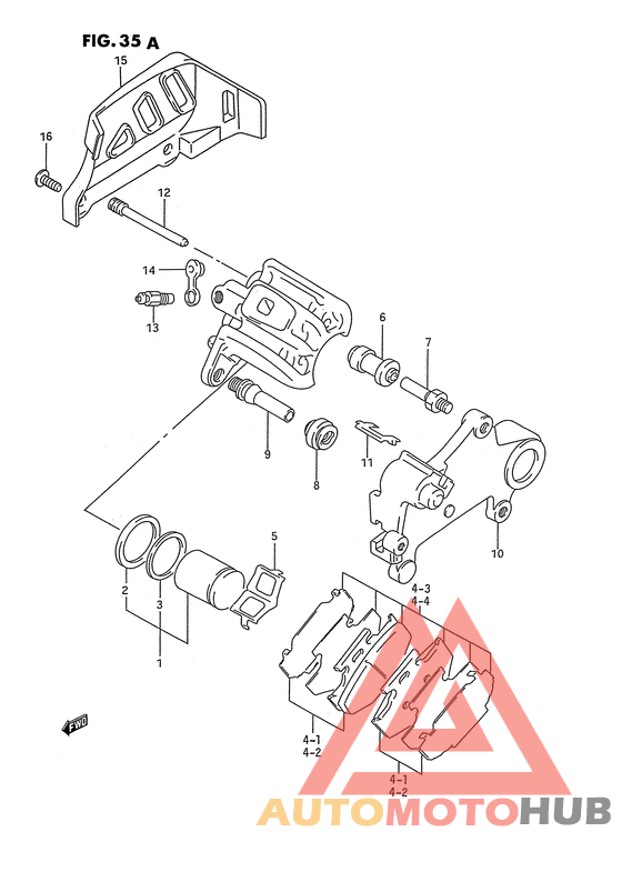 Задний суппорт