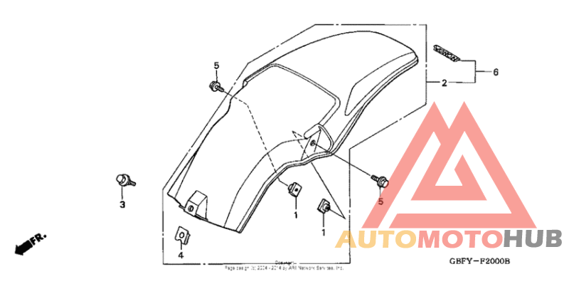 Задний бампер