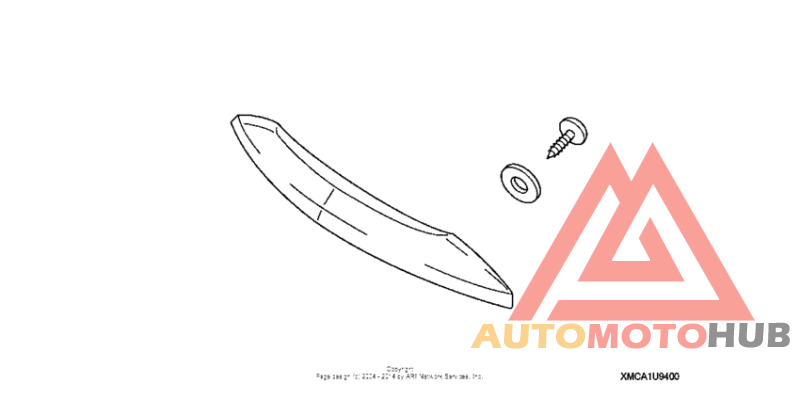 Trunk handle (chrome w/gl logo)