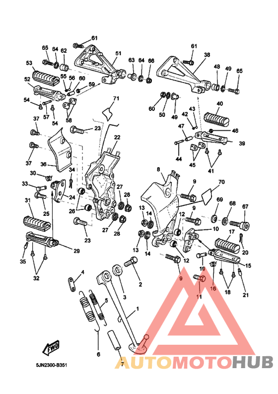 Support & repose pied