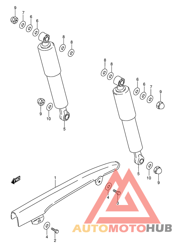 Задние амортизаторы