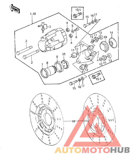 Передний суппорт