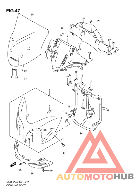 Cowling body