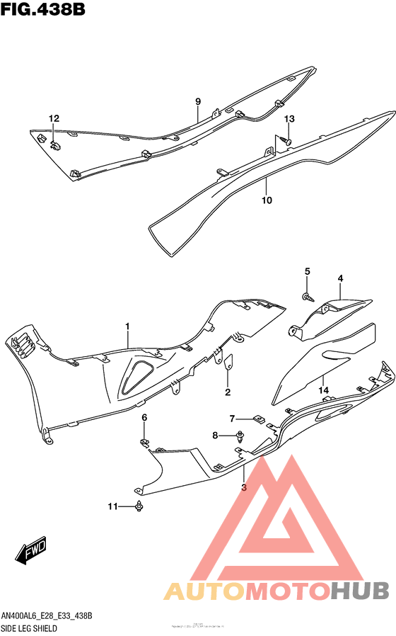 Side Leg Shield (An400Zal6 E28)