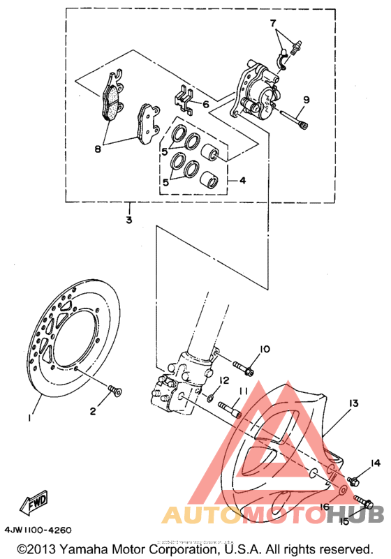 Передний суппорт