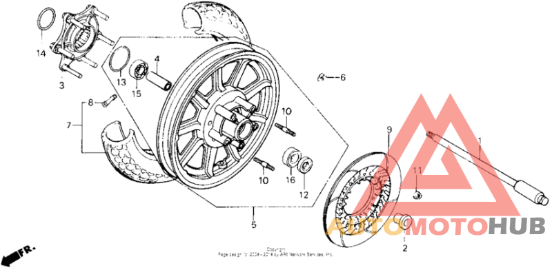 Переднее колесо