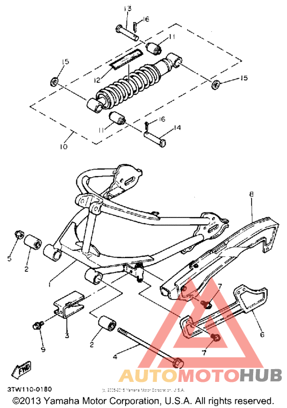 Swing arm - rear shocks