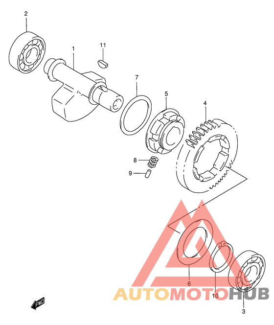 Балансир кривошипа