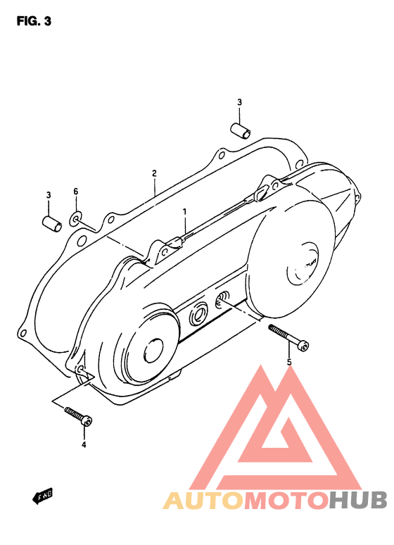 Crankcase left cover