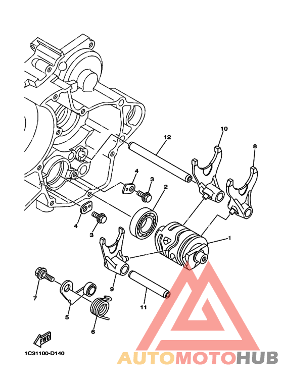 Shift cam & fork