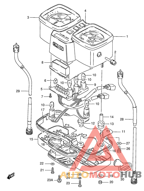 Спидометр-тахометр