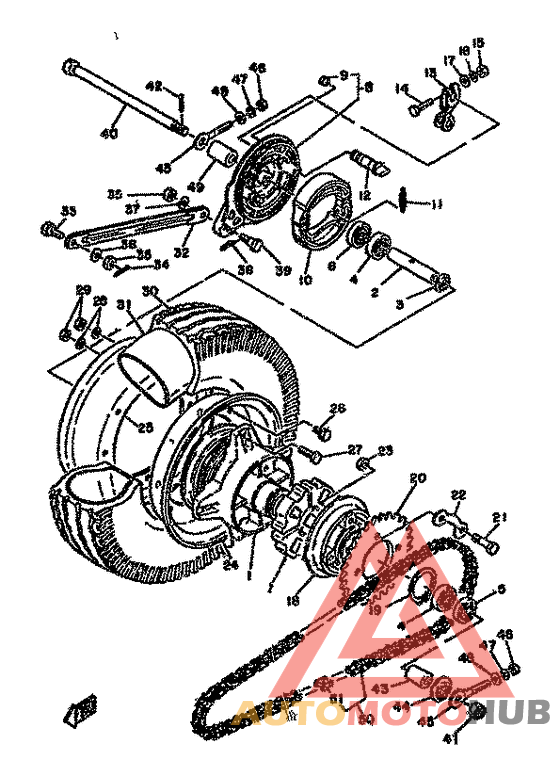 Переднее колесо