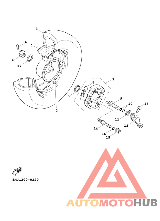 Переднее колесо