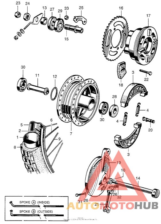 Переднее колесо