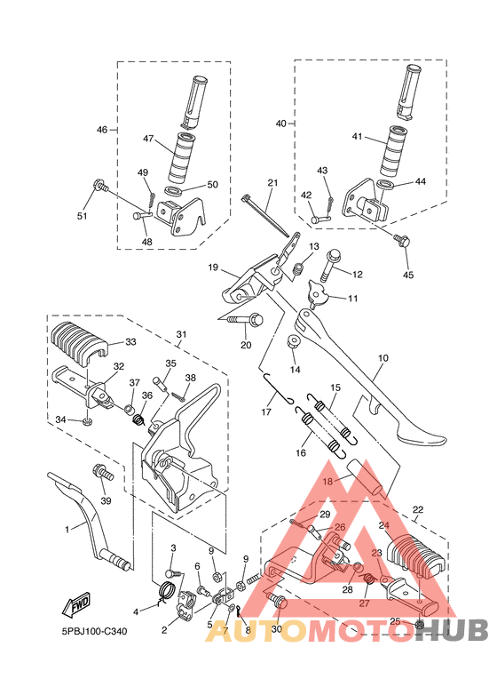 Support & repose pied