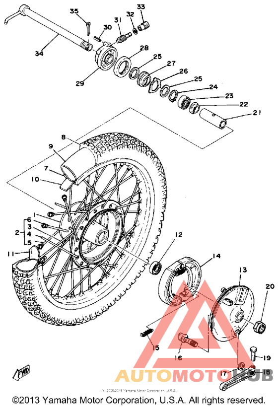 Переднее колесо