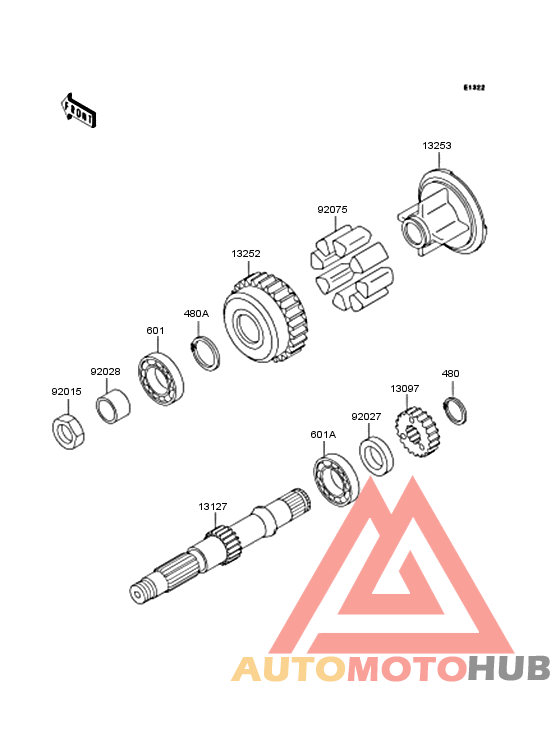 Secondary shaft