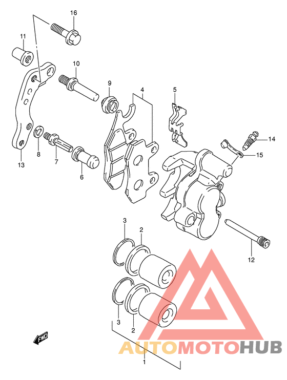 Передний суппорт