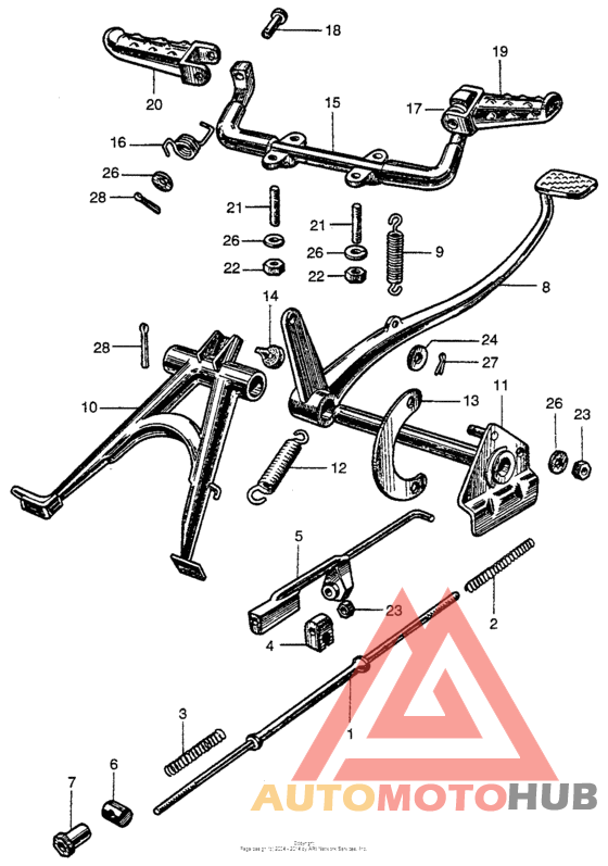 Main stand + step bar