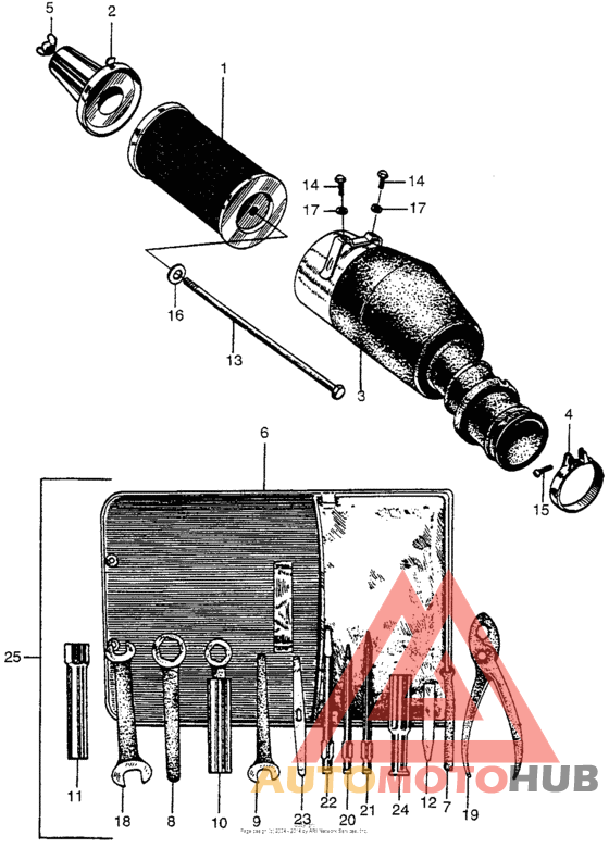 Ca175 air cleaner + tool