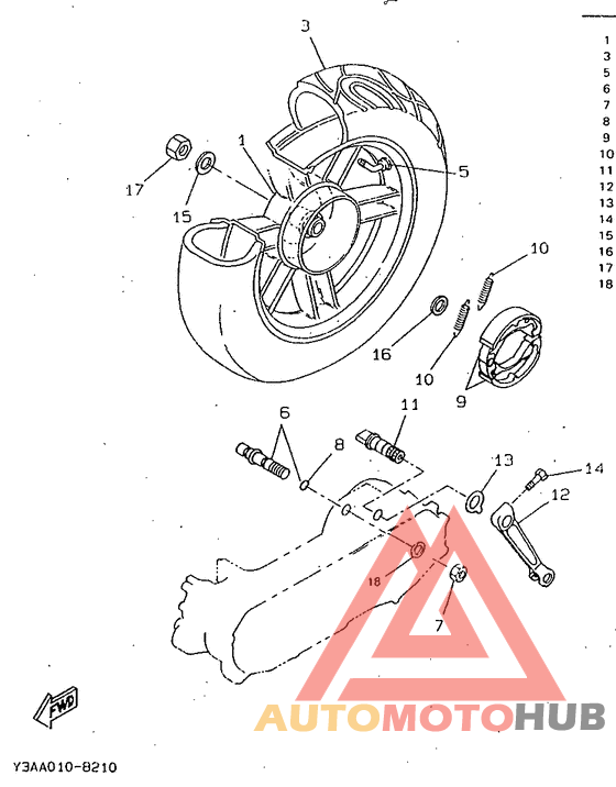 Переднее колесо