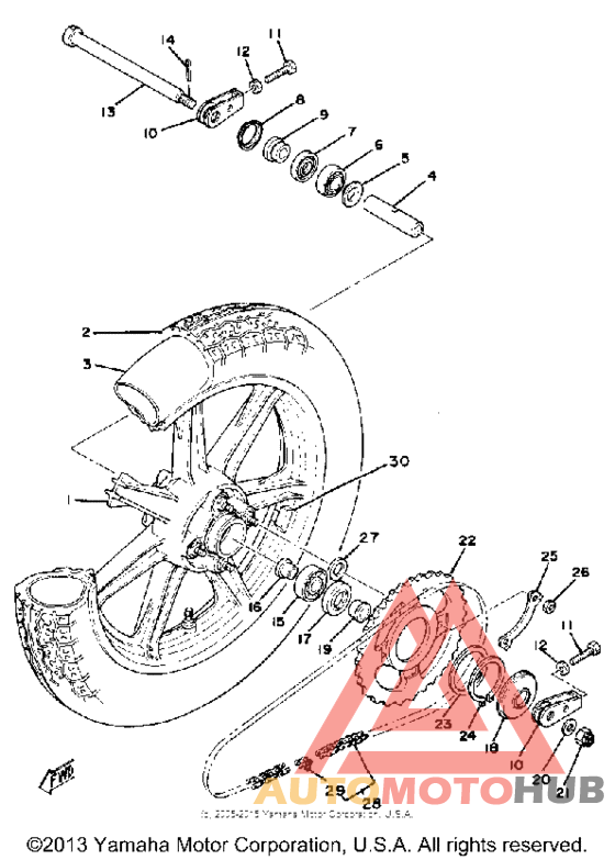Переднее колесо