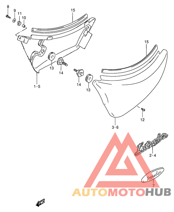 Обтекатель задний