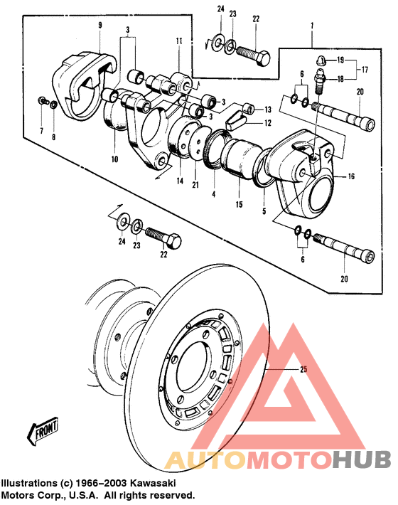 Передний суппорт