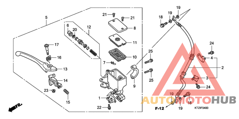 Fr. brake master cylinder