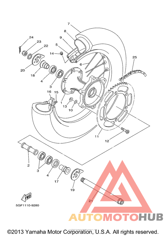 Переднее колесо