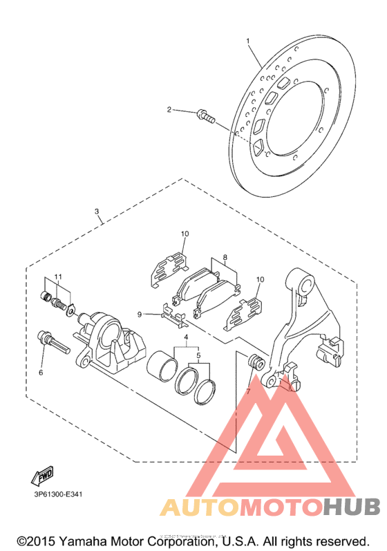 Задний суппорт