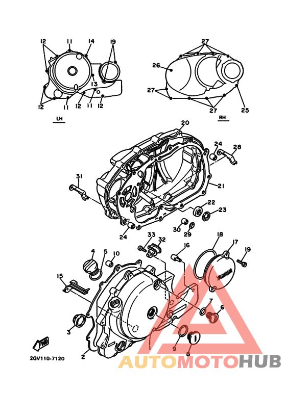 Crankcase cover ass`y  (v