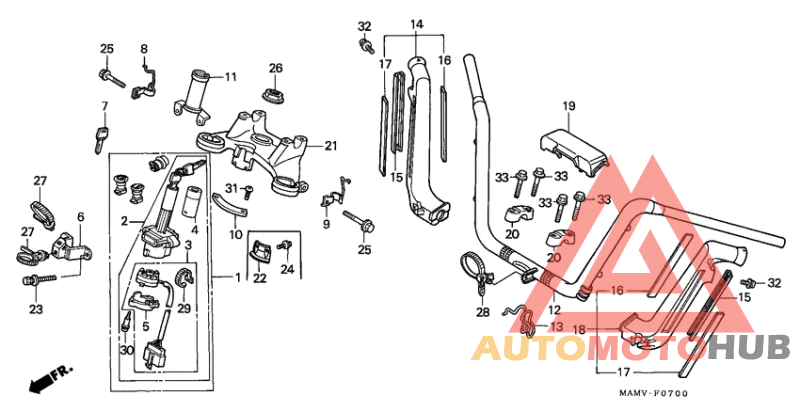 Handle pipe/top bridge