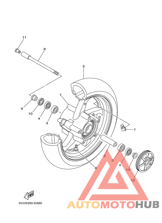 Переднее колесо