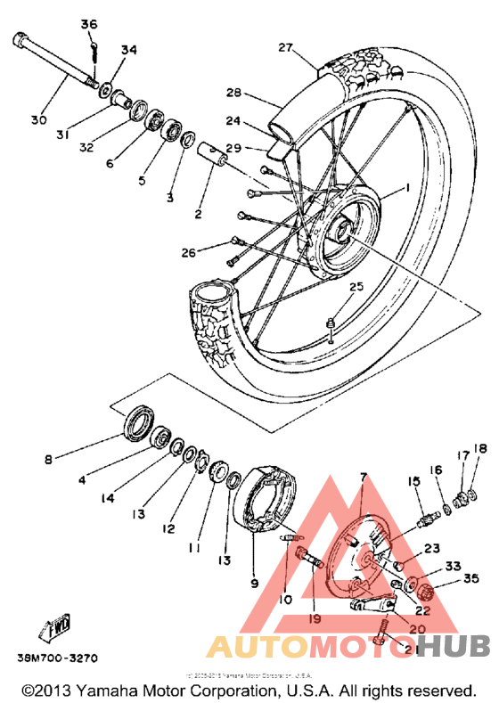 Переднее колесо